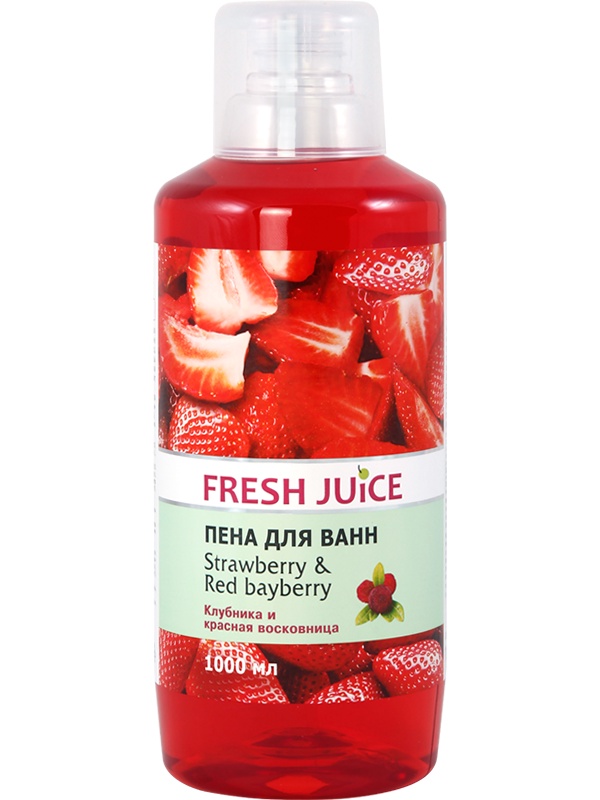 фото Пена для ванны "Fresh Juice"Strawberry Red bayberry 1000 мл