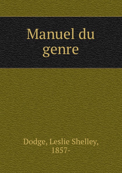 Manuel du genre