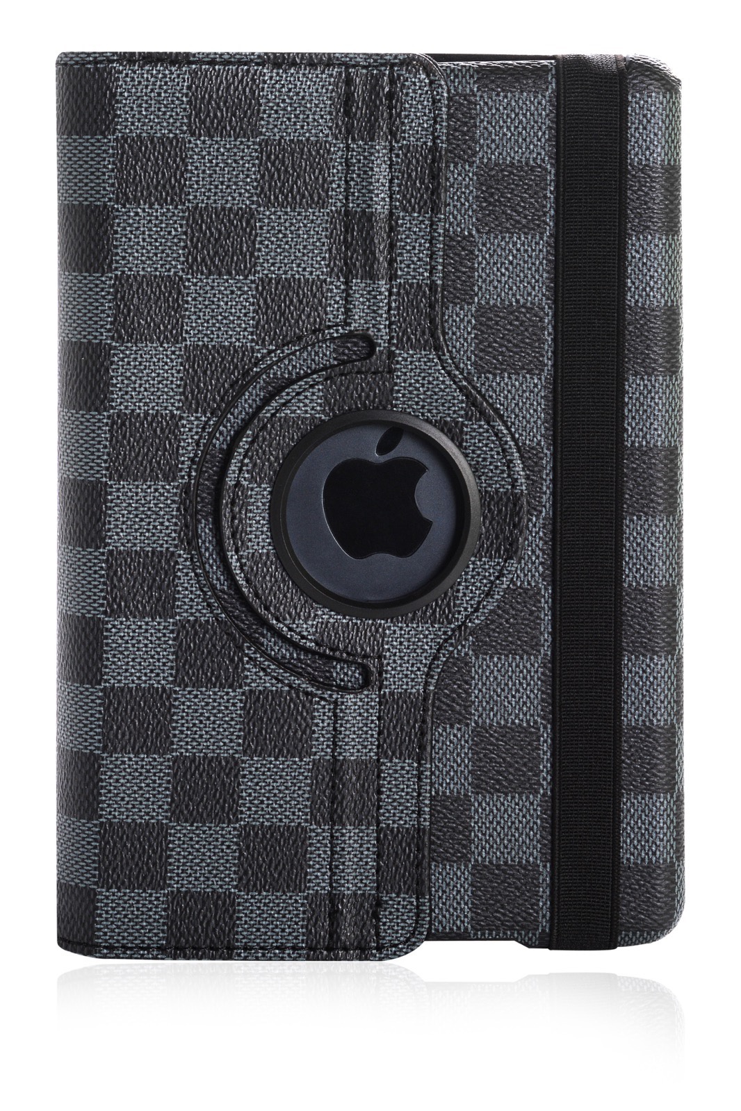 фото Чехол для планшета Gurdini книжка 410064 поворотный 360 в шашечку для Apple iPad mini 1/2/3 7.9", черный