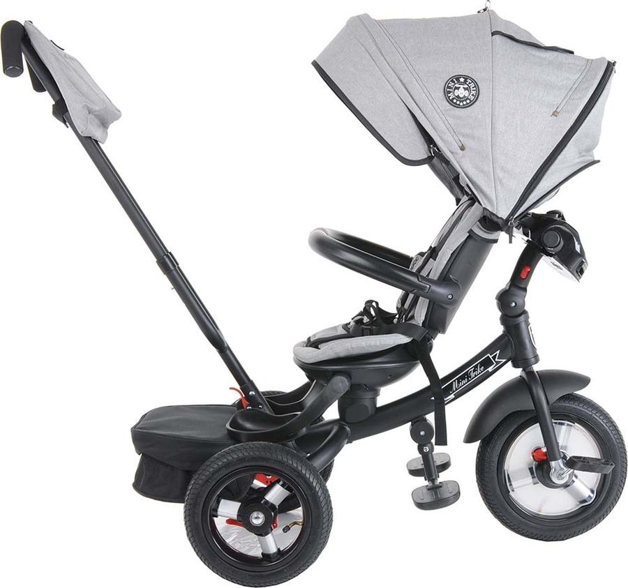 фото Велосипед трехколесный Mini Trike Джинс, T420, серый, колеса 12"