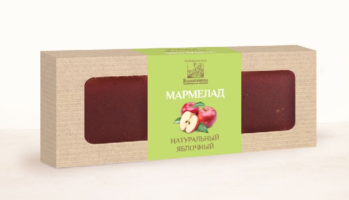Мармелад натуральный пластовый яблочный, 320