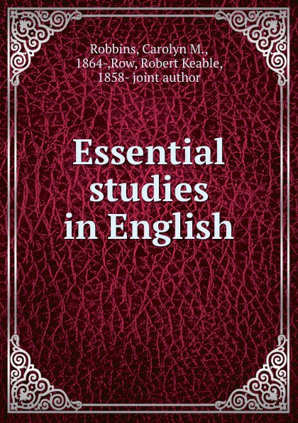 Essential studies in English