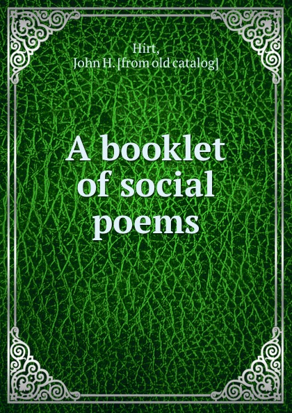 A booklet of social poems