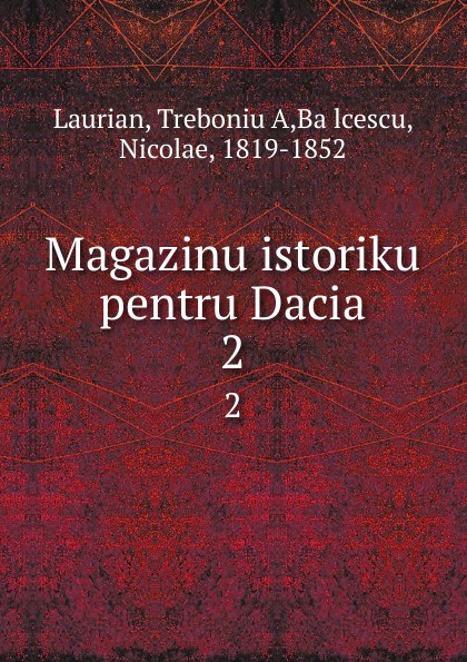Magazinu istoriku pentru Dacia. 2