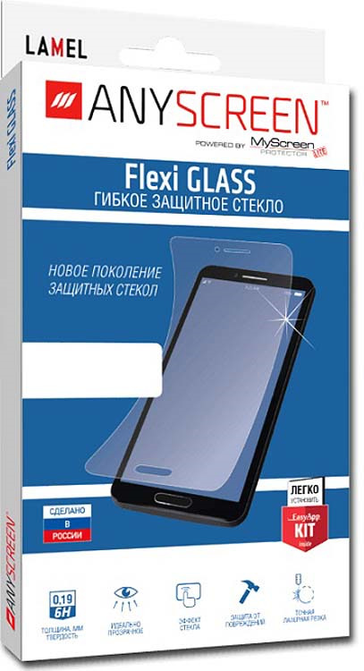 фото Защитное стекло AnyScreen Flexi Glass для Alcatel 3C 5026, прозрачный