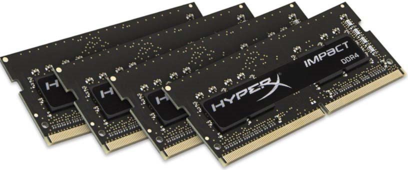 фото Модуль оперативной памяти HyperX Impact DDR4 SODIMM, HX424S15IBK4/64, черный