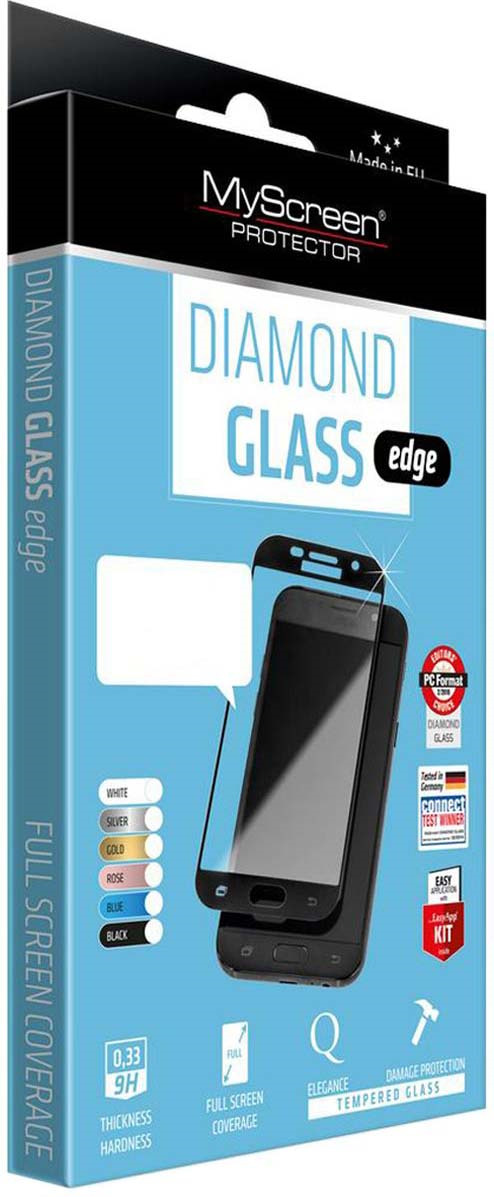 фото Защитное стекло MyScreen Diamond Glass Edge 3D для iPhone 8/7, черный