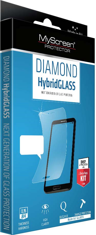 Защитное стекло MyScreen Diamond HybridGlass для Huawei P20, прозрачный