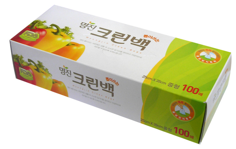 фото MYUNGJIN Пакеты полиэтиленовые пищевые в коробке 25см*35см,100шт.