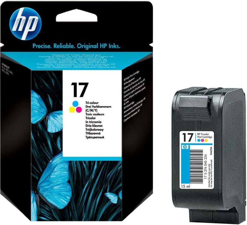 фото Картридж HP C6625A 17, разноцветный, для струйного принтера