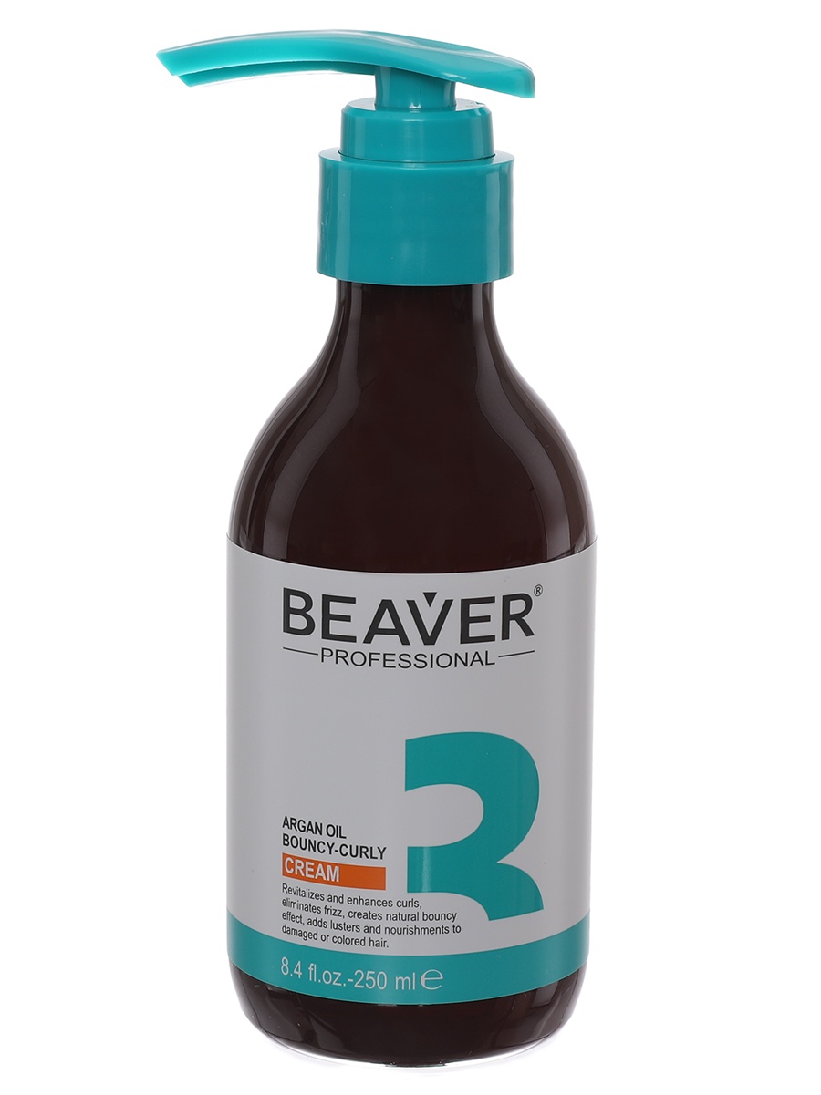 фото Крем для волос Beaver для моделирования упругих локонов на основе арганового масла