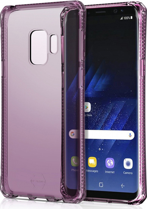 фото Чехол-накладка Itskins Spectrum Clear для Samsung Galaxy S9, лиловый