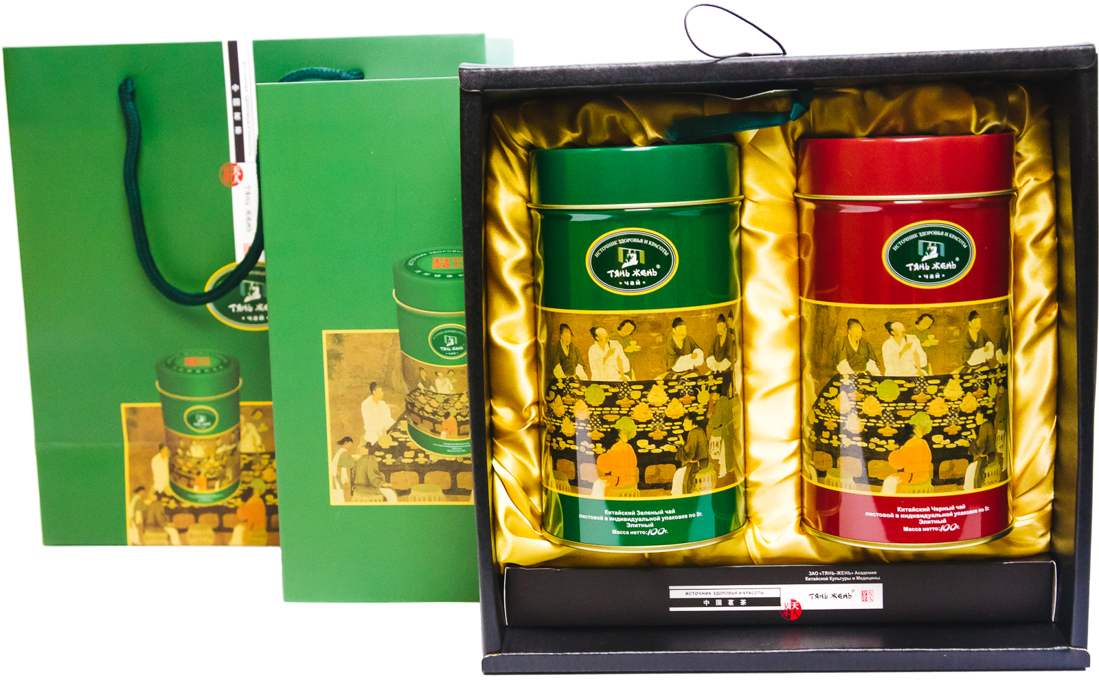 Тянь жень спб. Тянь Жень набор зелёный чай. Чай зелёный Тянь Жень элитный. Чай Тянь Жень подарочные наборы. Элитный чай в подарочной упаковке.