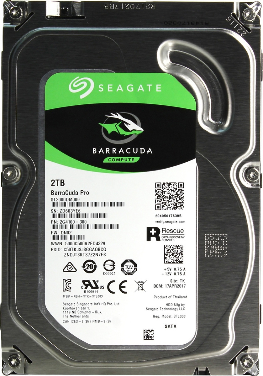 фото Внутренний жесткий диск Seagate BarraCuda Pro, 2 ТБ