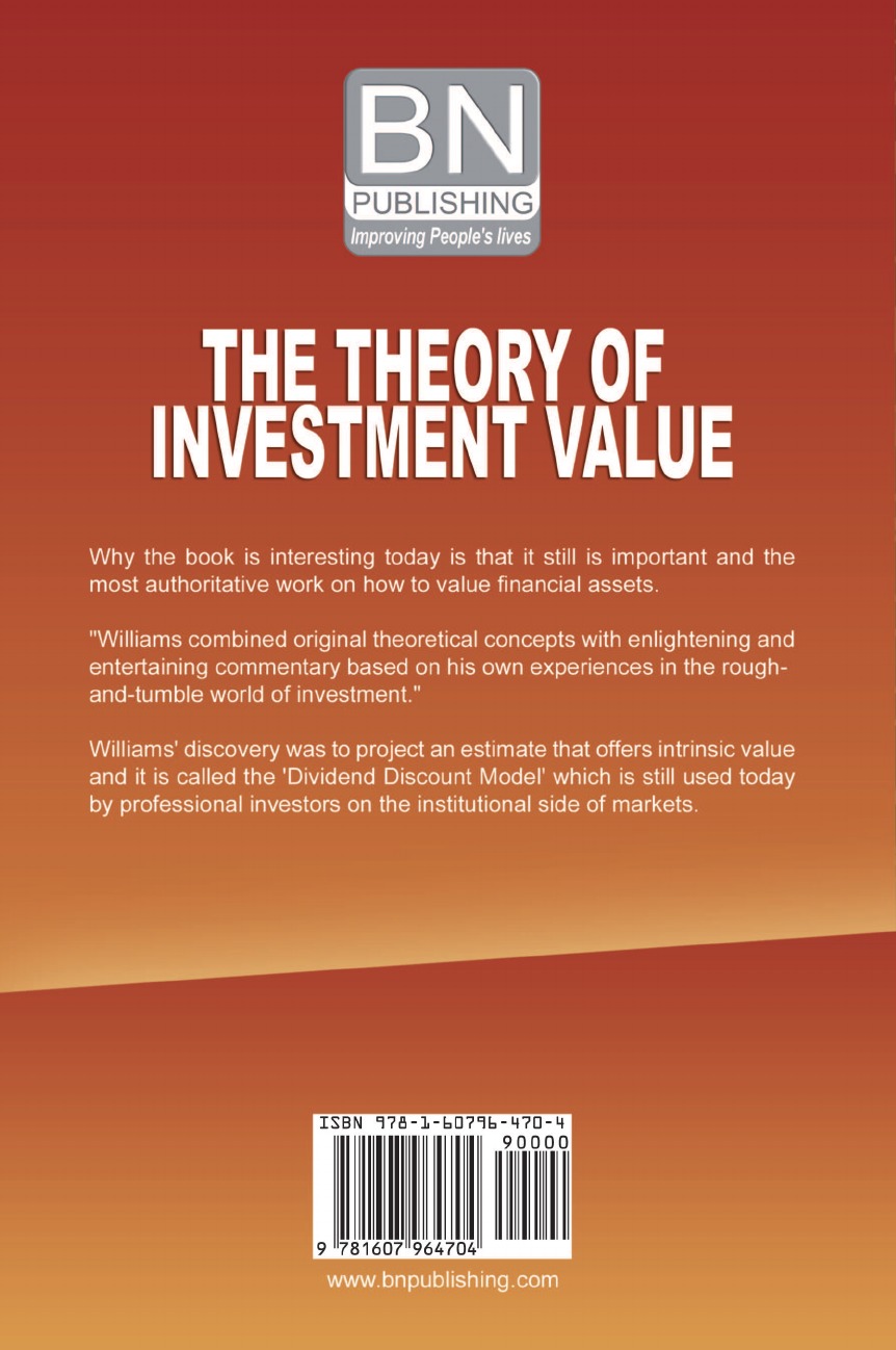 фото The Theory of Investment Value