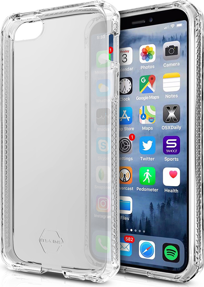 фото Чехол-накладка Itskins Spectrum Clear для Apple iPhone 5/5S/SE, розовый