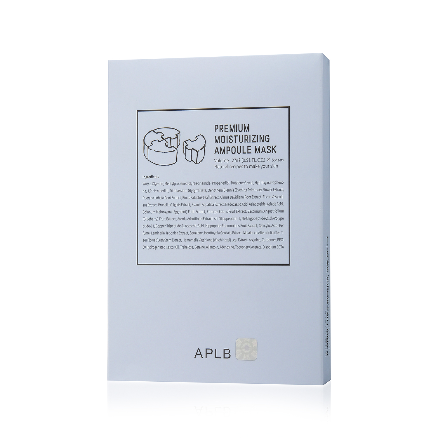 фото Маска косметическая APLB PREMIUM MOISTURIZING AMPOULE MASK