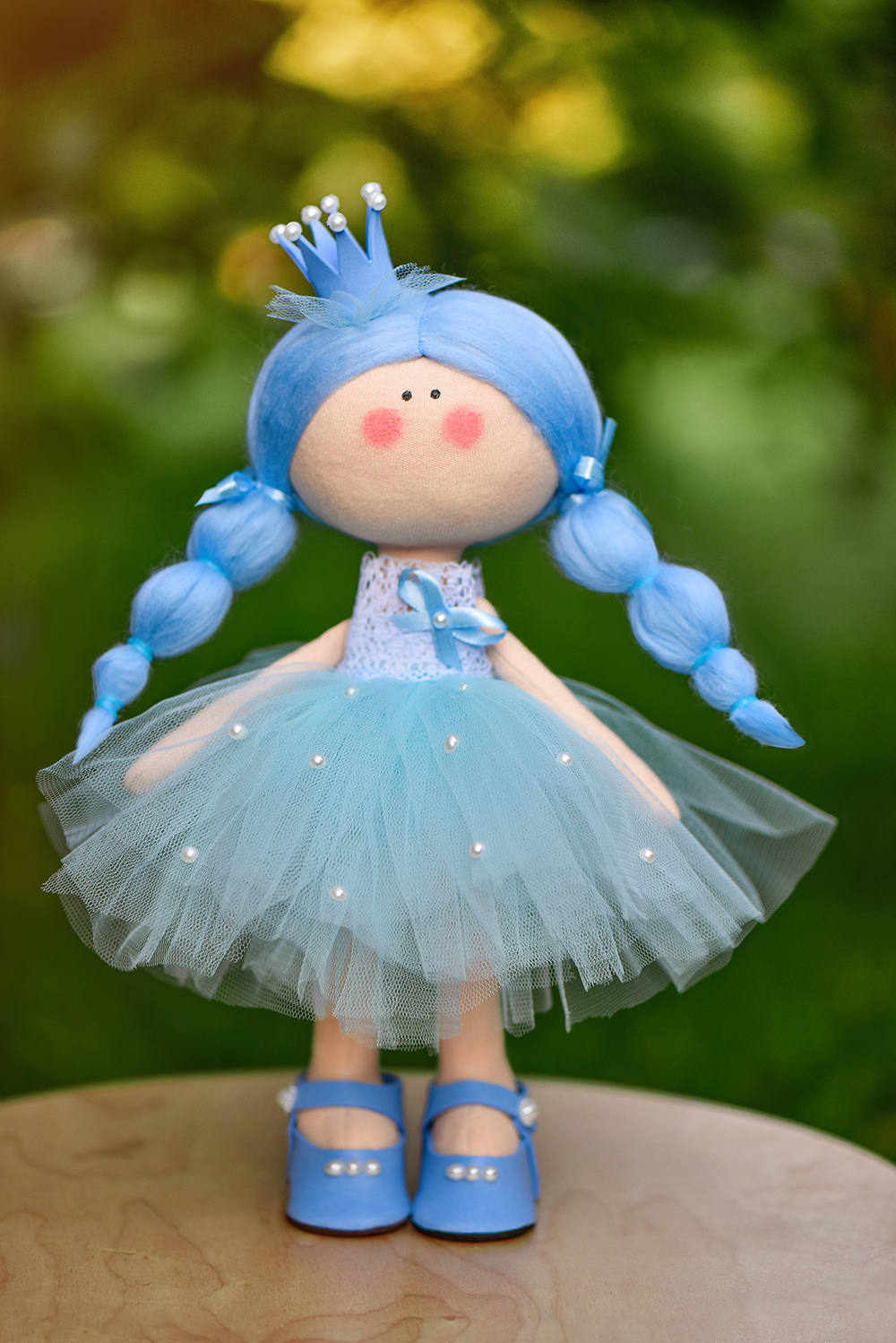 Кукла Красотуленька Принцесса в голубом ручной работы голубой