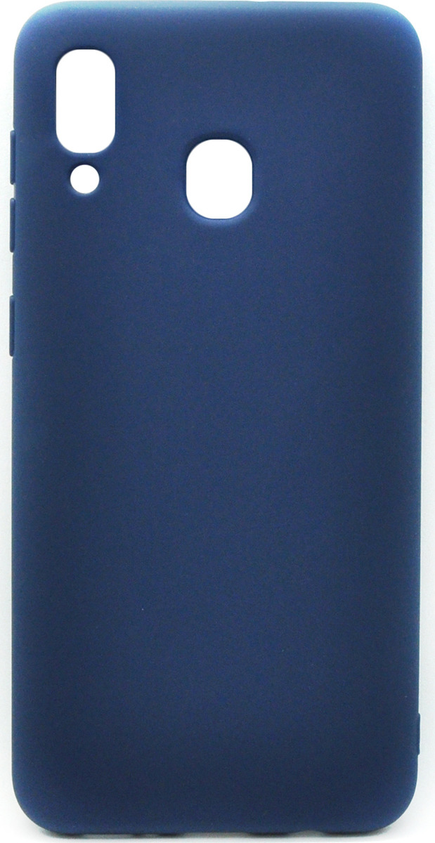 фото Чехол-накладка Brosco Colourful для Samsung A20, синий
