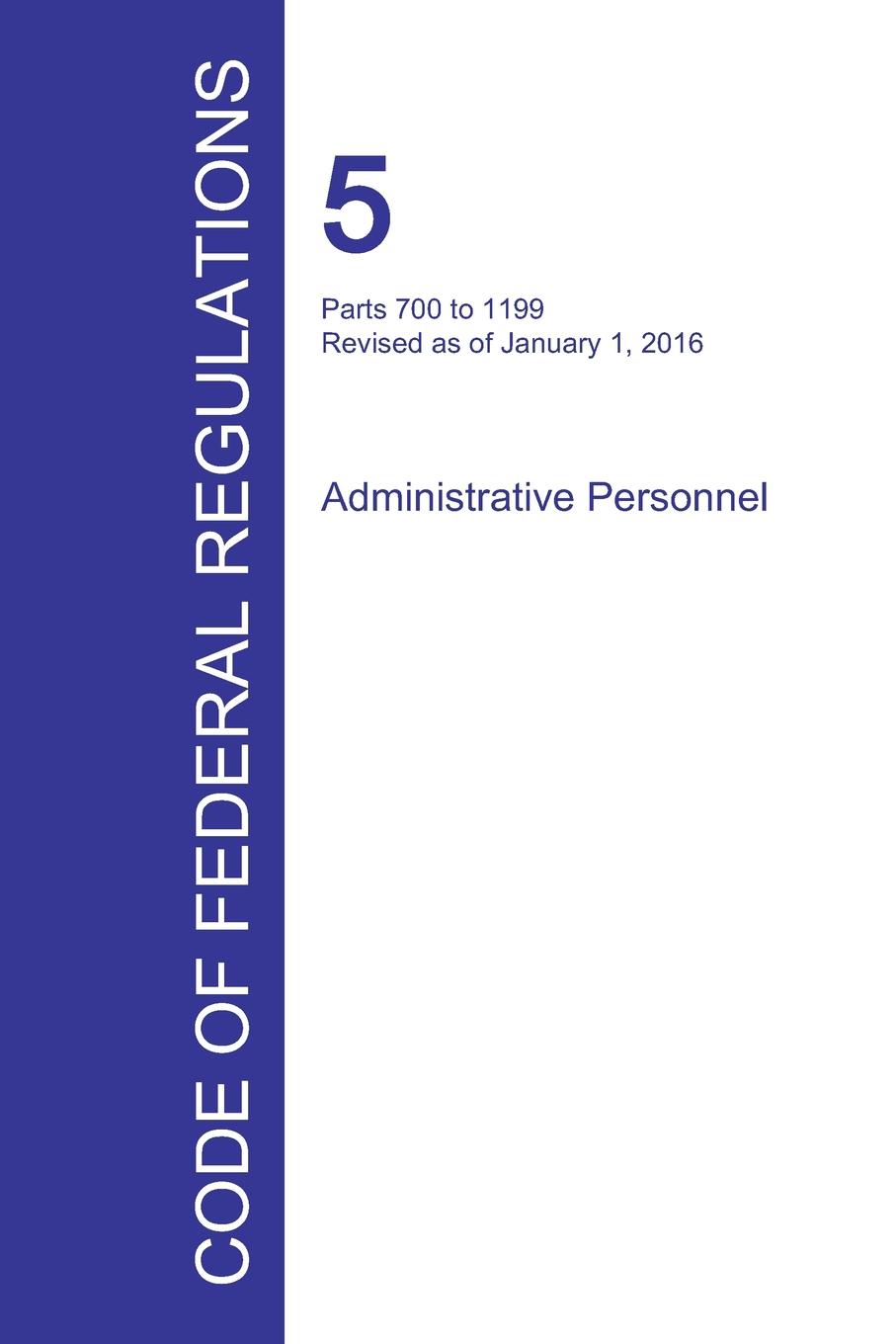 фото Code of Federal Regulations Title 5, Volume 2, January 1, 2016