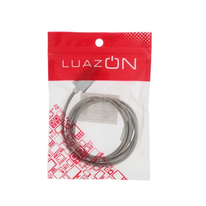 фото Кабель Luazon micro USB-USB, серебристый