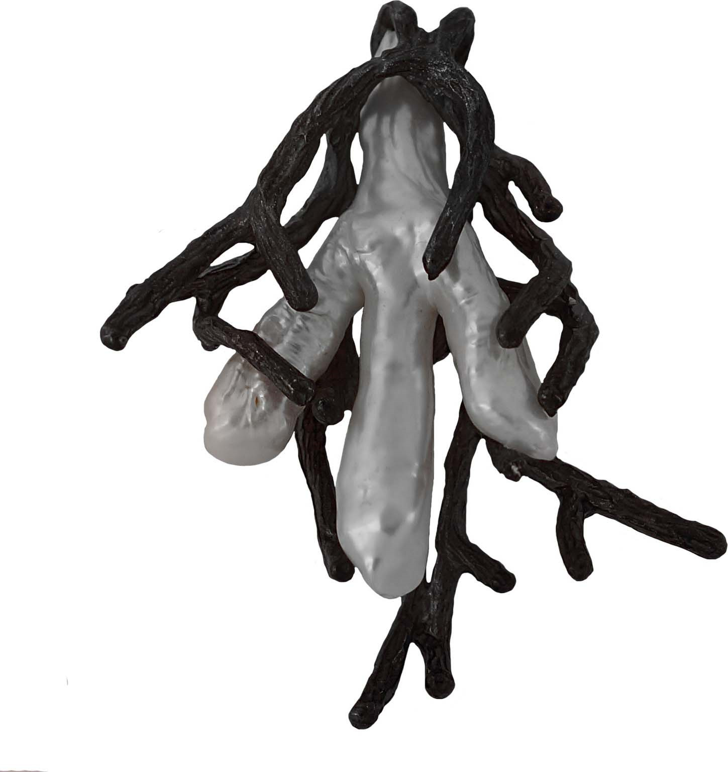 фото Подвеска/кулон Диадема из серебра с барочным жемчугом