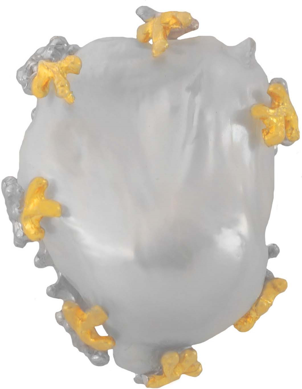 фото Подвеска/кулон Диадема из серебра с барочным жемчугом