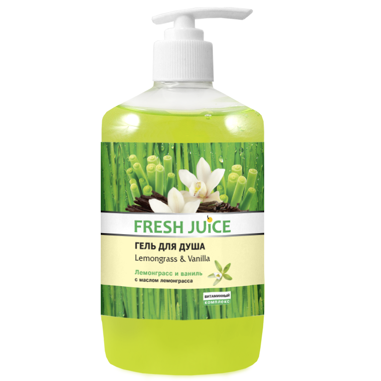 фото Гель для душа Fresh Juice Lemongrass & Vanilla 750 мл