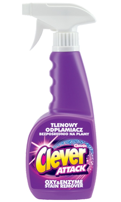 фото Пятновыводитель Clever Attack Oxy 450мл