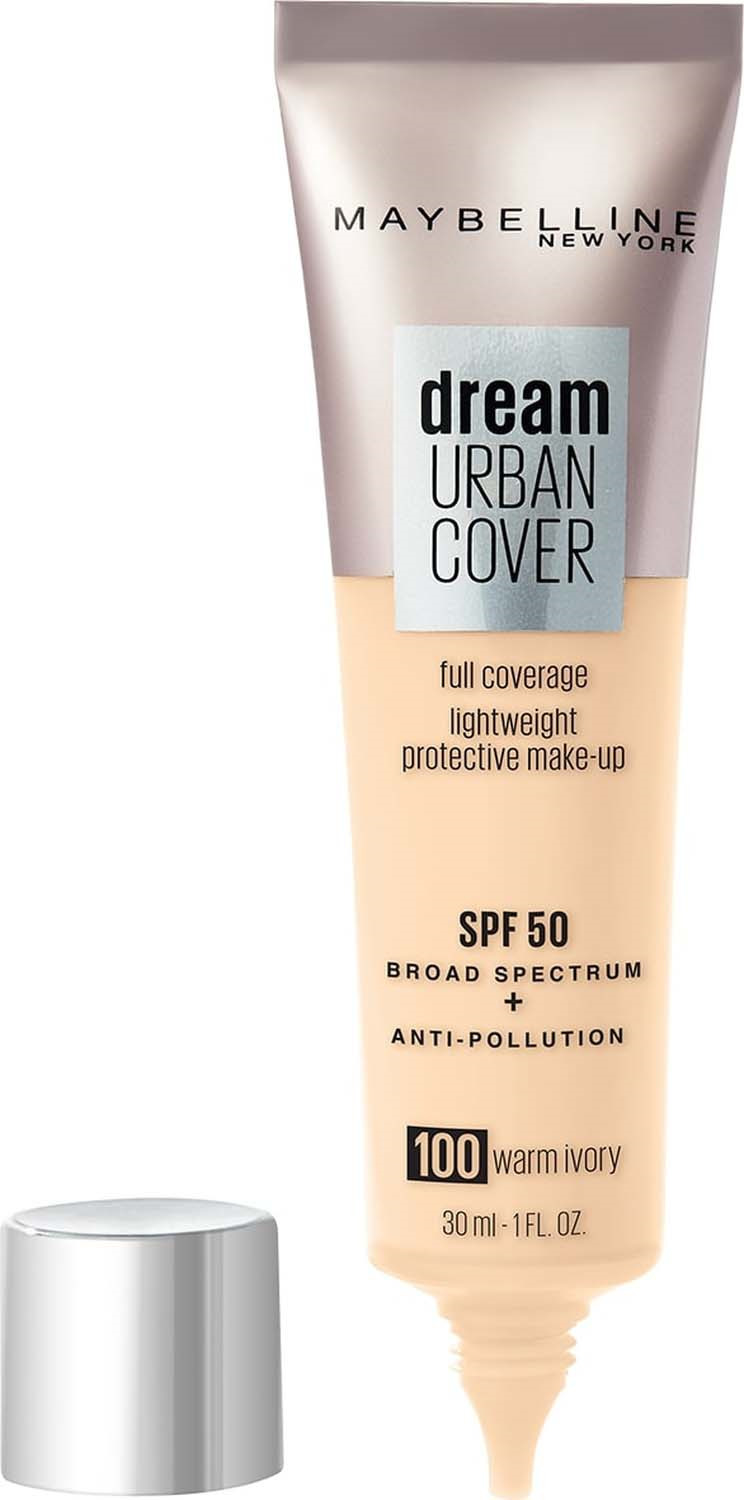 фото Тональный крем Maybelline New York Dream Urban Cover, оттенок 100, Слоновая кость, 30 мл