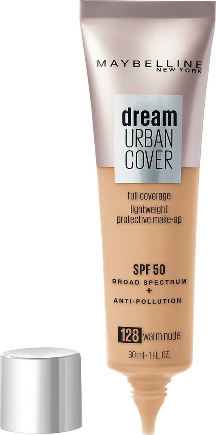 фото Тональный крем Maybelline New York Dream Urban Cover, оттенок 128, Теплый бежевый, 30 мл