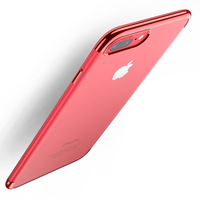 фото Чехол для сотового телефона Floveme для iPhone 8 (окантовка Flaming Red), красный