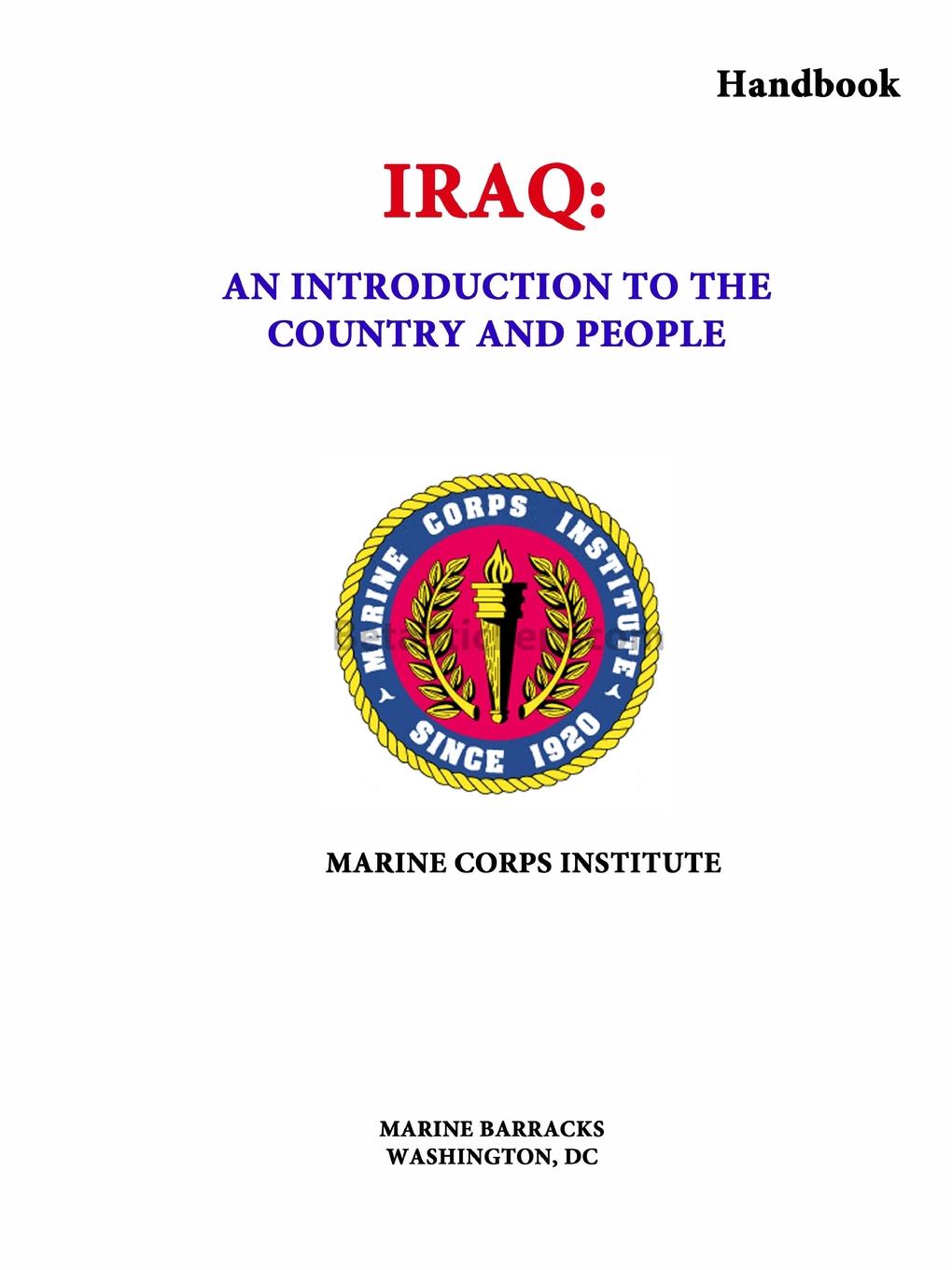 Iraq. An Introduction to the Country and People (Handbook)