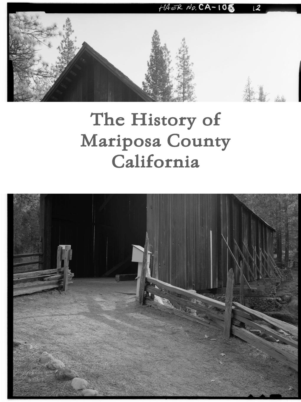 Elroy Ecklar The History of Mariposa County, California