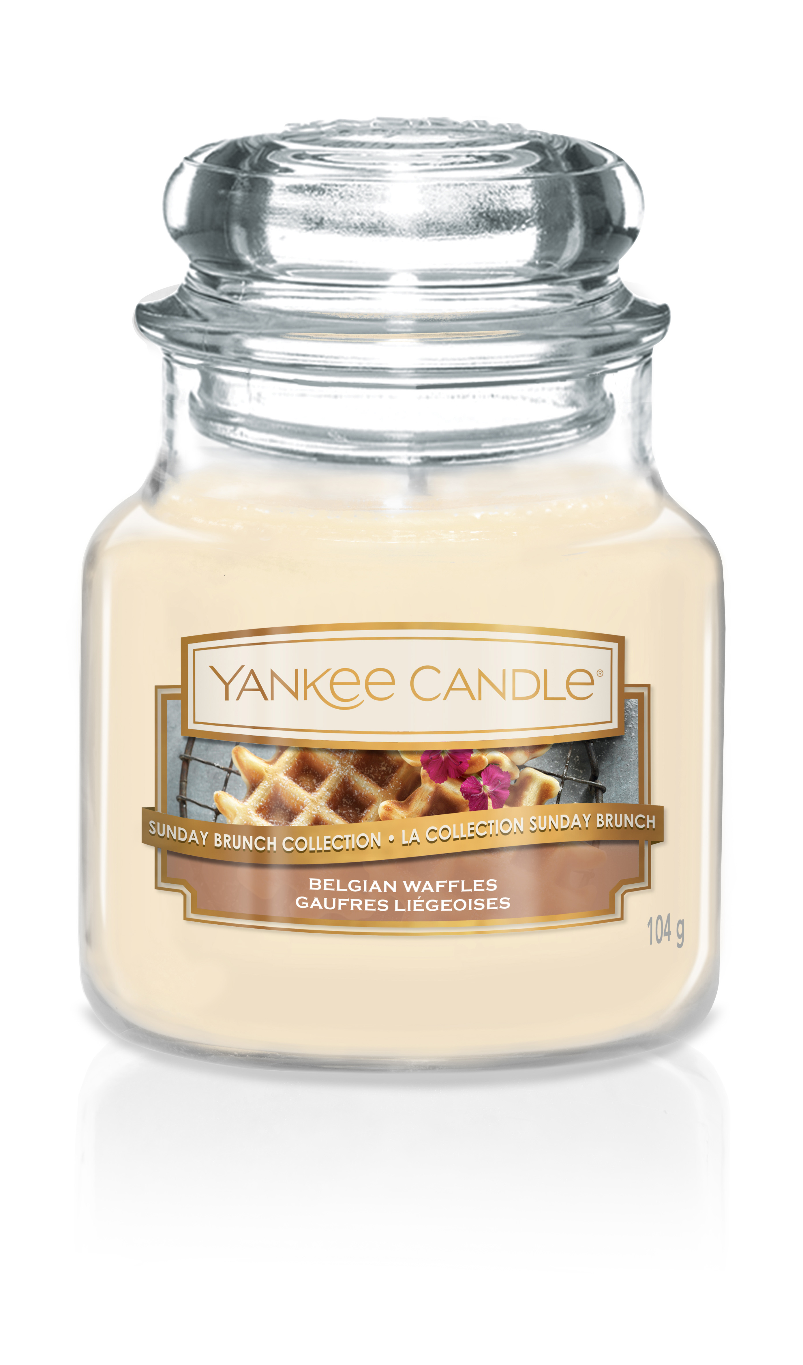 фото Свеча ароматизированная Yankee Candle "Бельгийские вафли Belgian Waffles 104гр / 25-45 часов"1611853E, белый