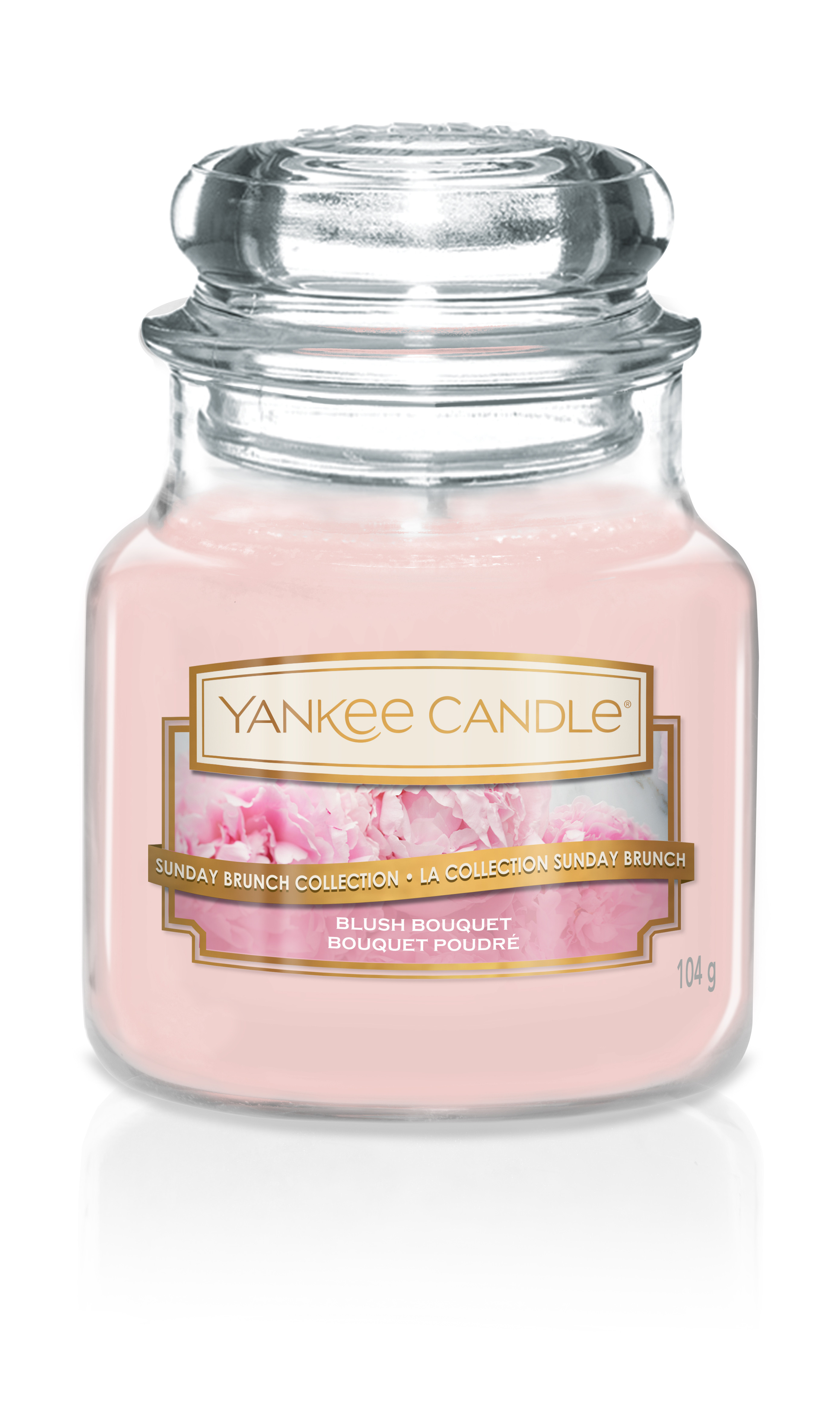 фото Свеча ароматизированная Yankee Candle "Пудровый букет Blush Bouquet 104гр / 25-45 часов"1610859E, розовый