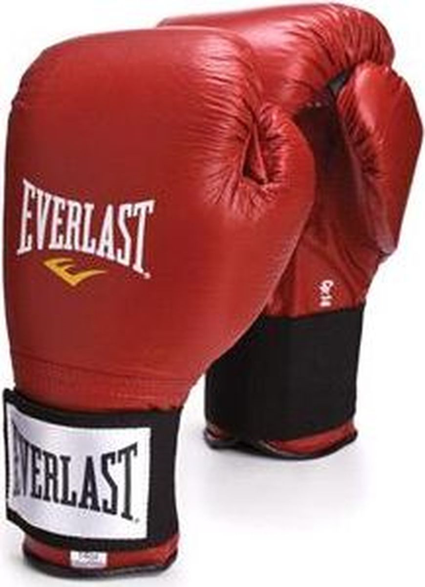 Боксерские перчатки Everlast, тренировочные, 141200U, красный, вес 12 унций