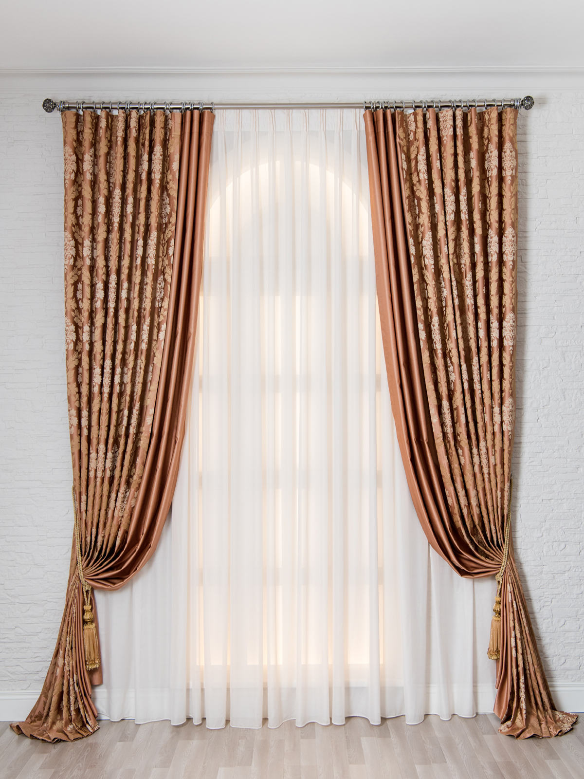 Комплект штор Salon-interiors Кальяри, коричневый