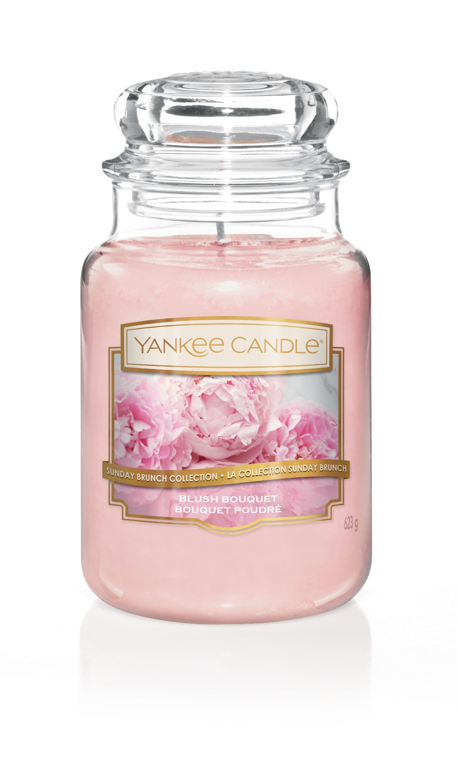 фото Свеча ароматизированная Yankee Candle "Пудровый букет Blush Bouquet 623 гр / 110-150 часов"1610856E, розовый