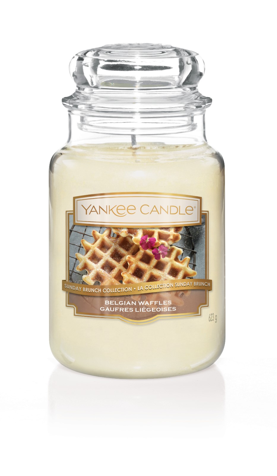 фото Свеча ароматизированная Yankee Candle "Бельгийские вафли Belgian Waffles 623 гр / 110-150 часов"1611843E, белый