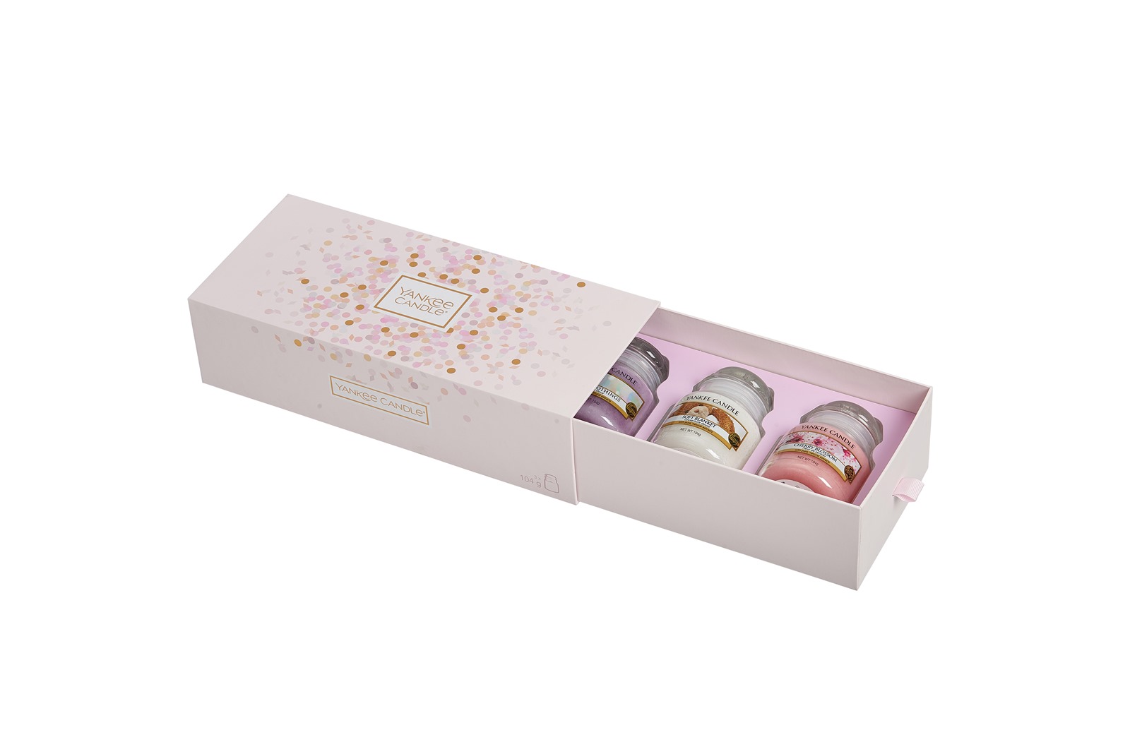 фото Подарочный набор 3 свечи "Нежный букет" (Сладость, мягкое одеяло, цветущая вишня) Yankee candle