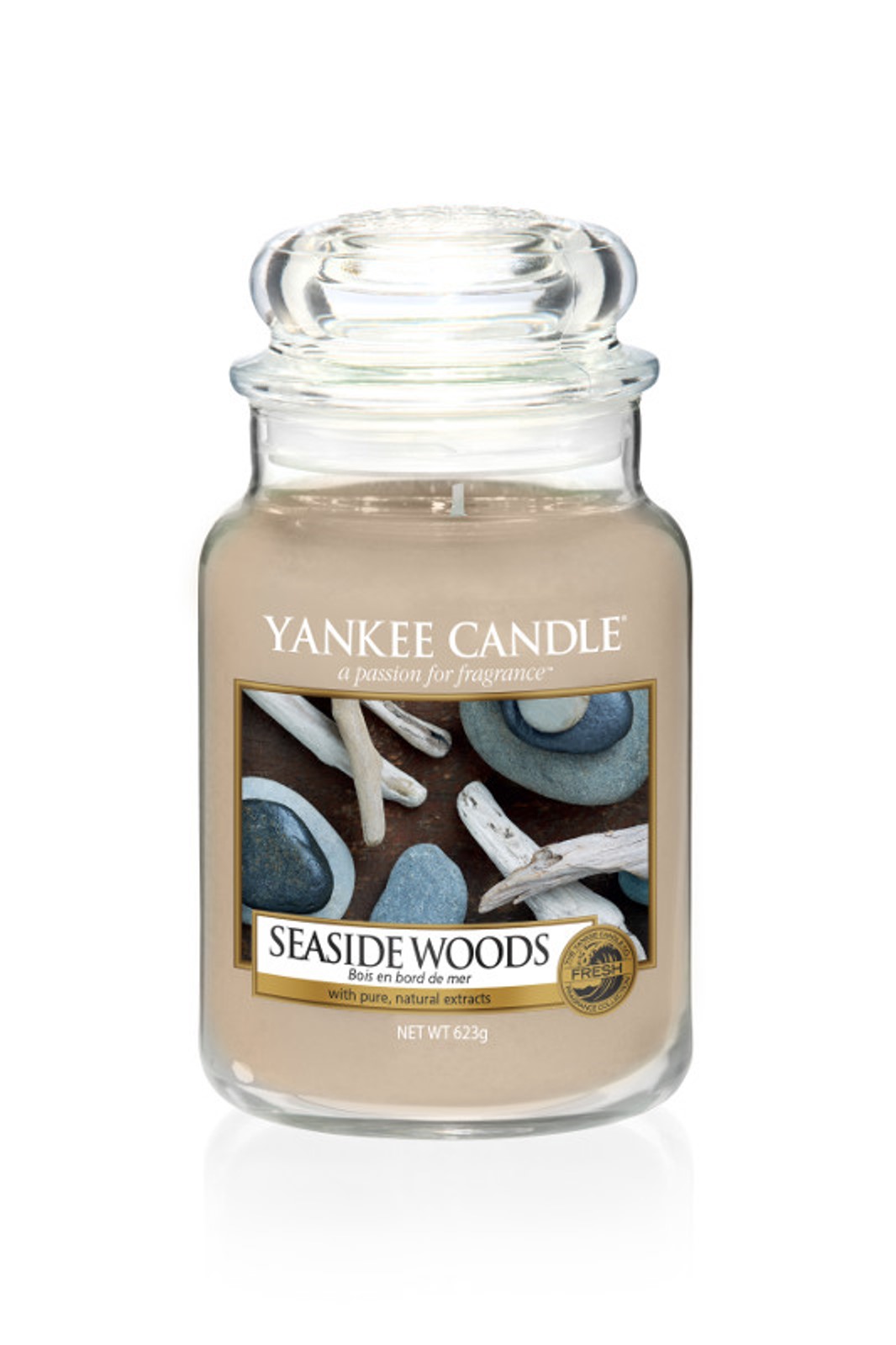 фото Свеча ароматизированная Yankee Candle "Лес у моря Seaside Woods 623 гр / 110-150 часов"1609098E, бежевый