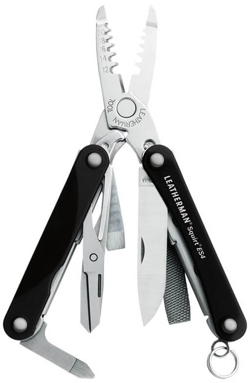 фото Мультитул Leatherman Squirt ES4 Black, черный