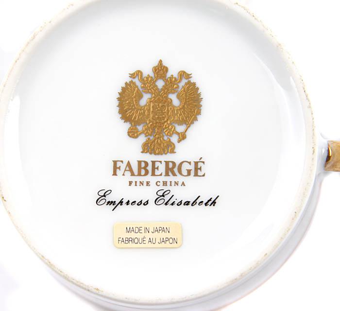 фото Чайная пара Faberge "Императрица Елизавета", белый, золотой