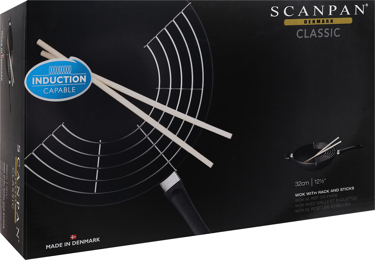 фото Вок Scanpan Classic Induction, 53303200, черный, диаметр 32 см