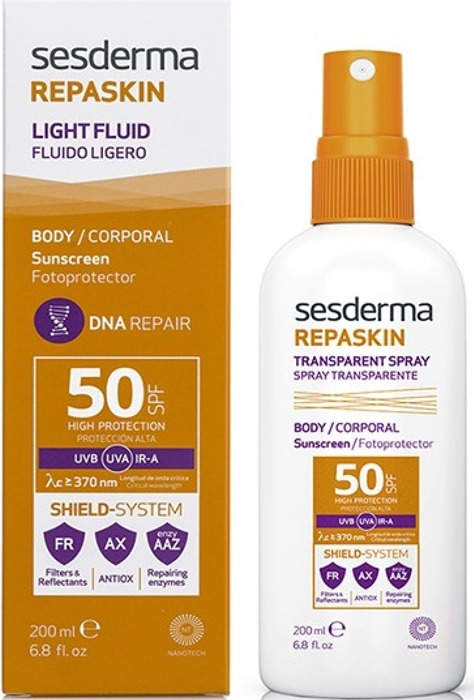 фото Солнцезащитный спрей Sesderma Repaskin, SPF 50, 200 мл