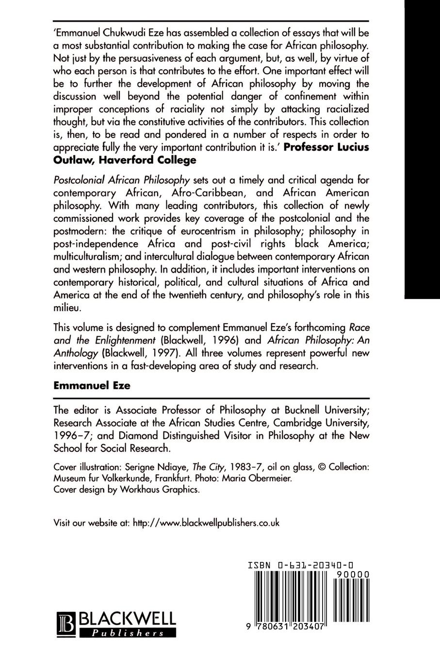 где купить Eze Postcolonial African Philosophy по лучшей цене