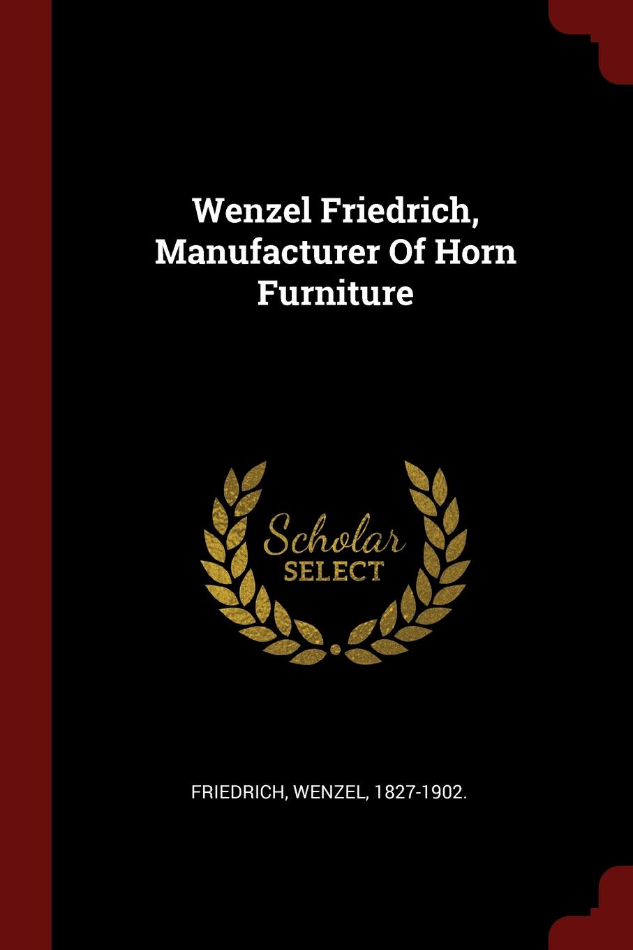 Wenzel Friedrich, Manufacturer Of Horn Furniture