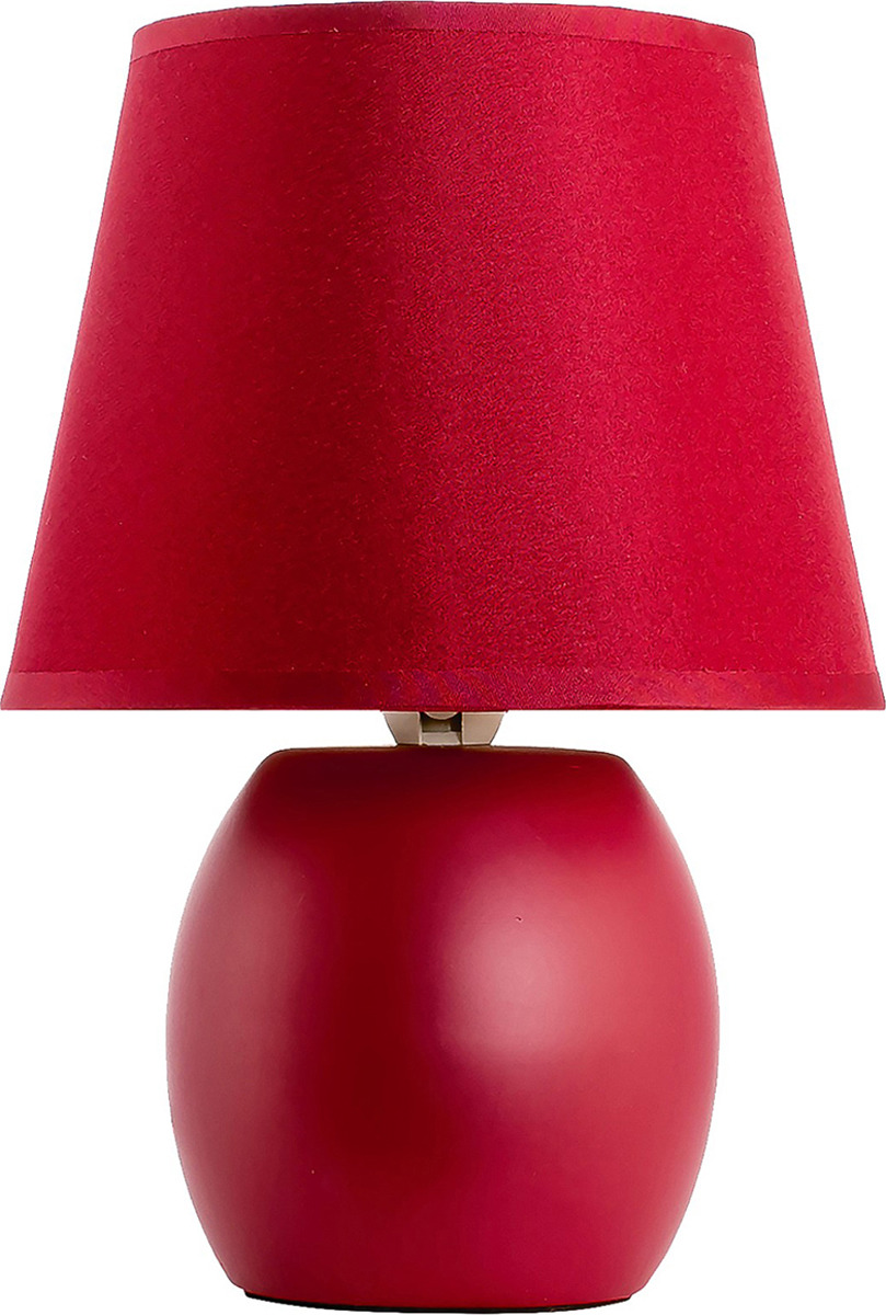 Настольный светильник Мелисса, E14, 40W, 3727603, бордовый, 17 х 17 х 24 см