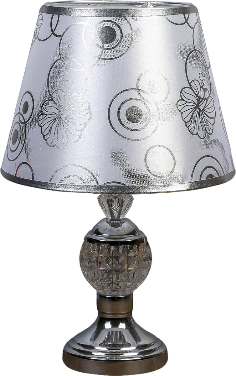 Настольный светильник Risalux Аурика, E27, 40W, 3924236, серебристый, 25 х 25 х 40 см